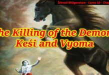 Srimad Bhagavatam | Canto 10 Chapter 37 | The Killing of the Demons Kesi and Vyoma