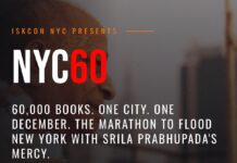 ISKCON NYC Book Marathon: Can It Reach 60,000?